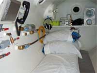 GtB Inside in the Hyperbaric Chamber in San Pedro Belize