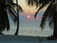 GtB Gallery November 09 Sunset at Northern Caye by Chuck Freeman