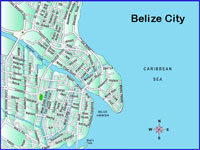 GtB Karte von Belize City