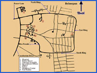 GtB Map of the Capital Belmopan in Belize