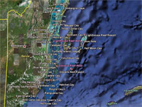 GtB Karte von Cayes und Atolls in Belize