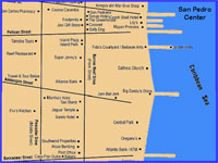 GtB Map from the center of San Pedro in Belize