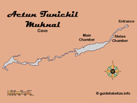 GtB Map of the
                                Belize Cave Actun Tunichil Muknal, also
                                called Stone Selpuchre Cave