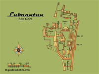 GtB Map of Belize Maya Site
                                Lubaantun, also called Place of the
                                Fallen Stones