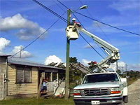 GtB The well equipped Centauer
service crew working on the TV Cable