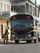 GtB A Belize Bus stops in Santa Elena