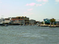 GtB Arriving with the Water Taxi in Belize City.