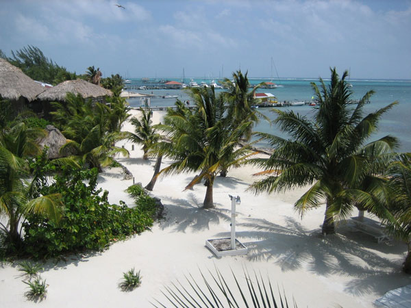 Ambergirs Caye from the Roof of Sun Breeze